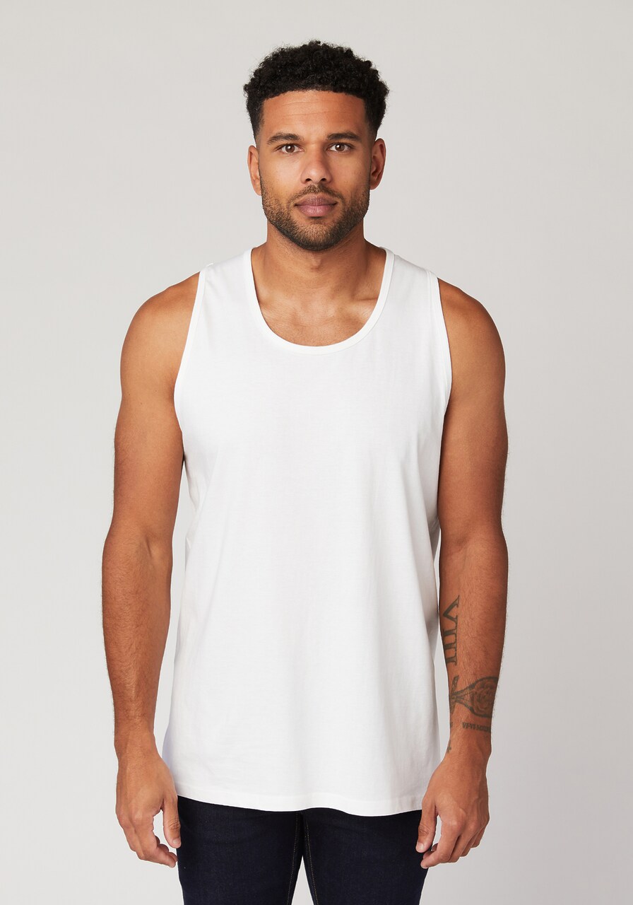 Premium Men’s Cotton Tank Top – Soft-Washed Sleeveless Gym & Casual Vest